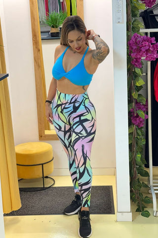 Image of Leggings "Tropical Glow" push up