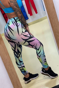 Leggings "Tropical Glow" push up