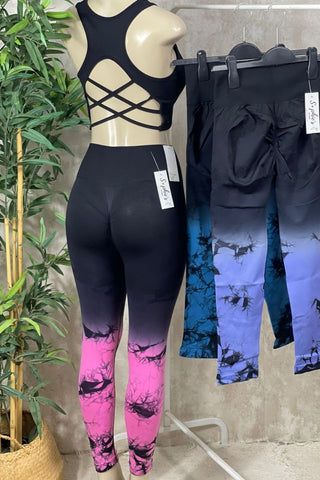 Image of Leggins difuminado Tie Dye push up